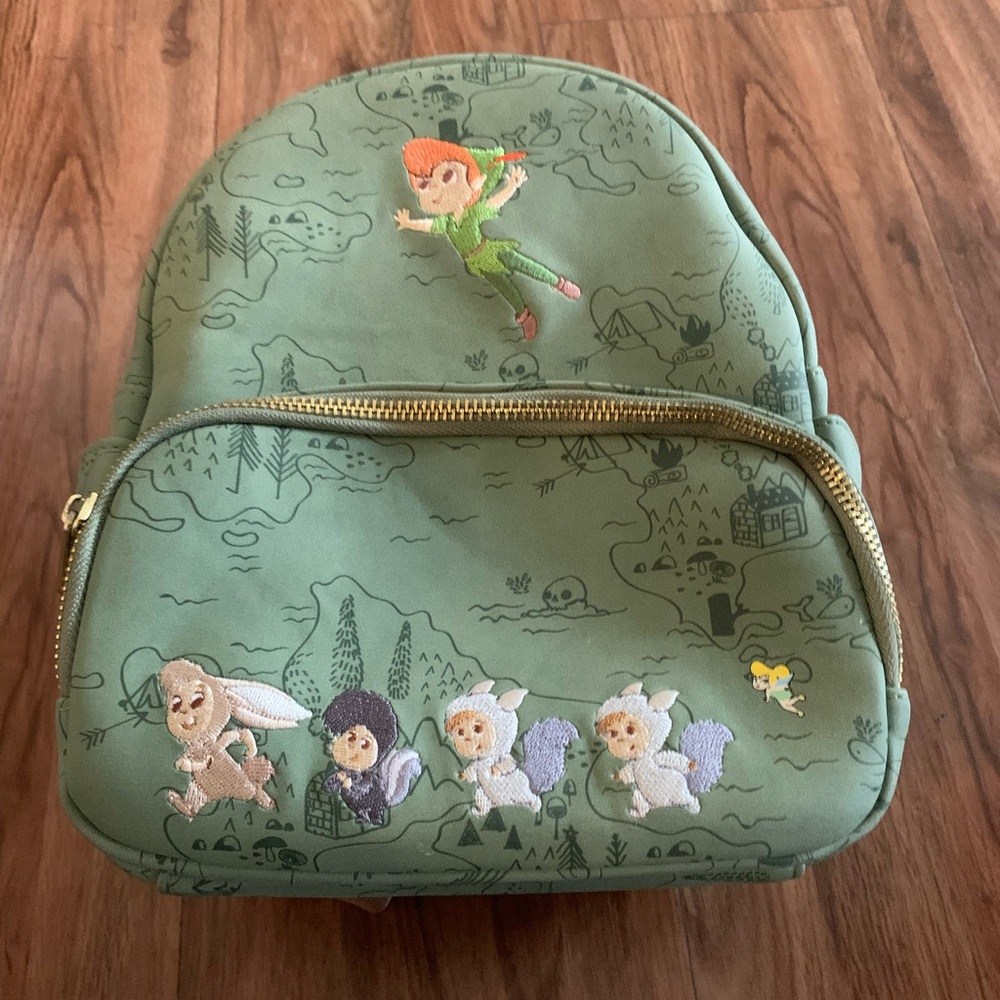 Loungefly Disney Peter Pan Chibi Map Mini Backpack Rare